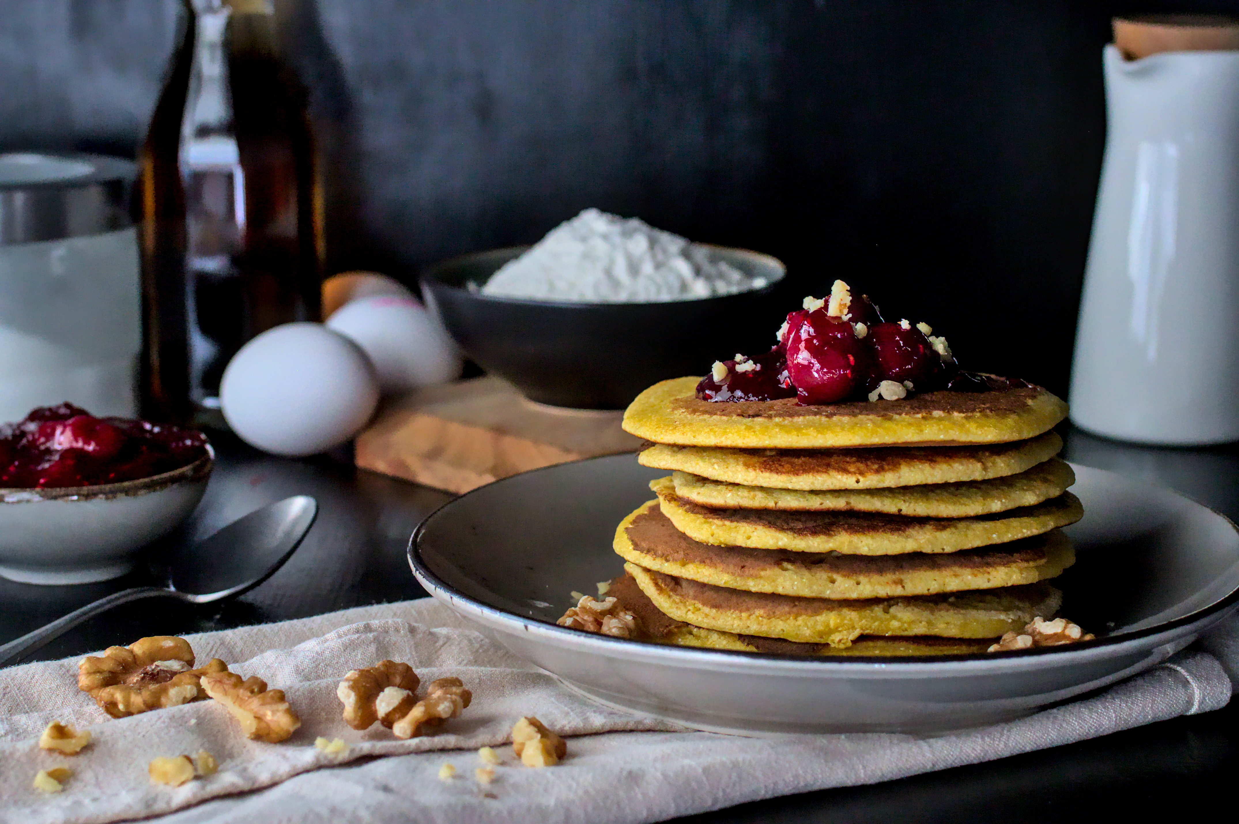 Rezept: Glutenfreie Polenta-Pancakes 0 (0)