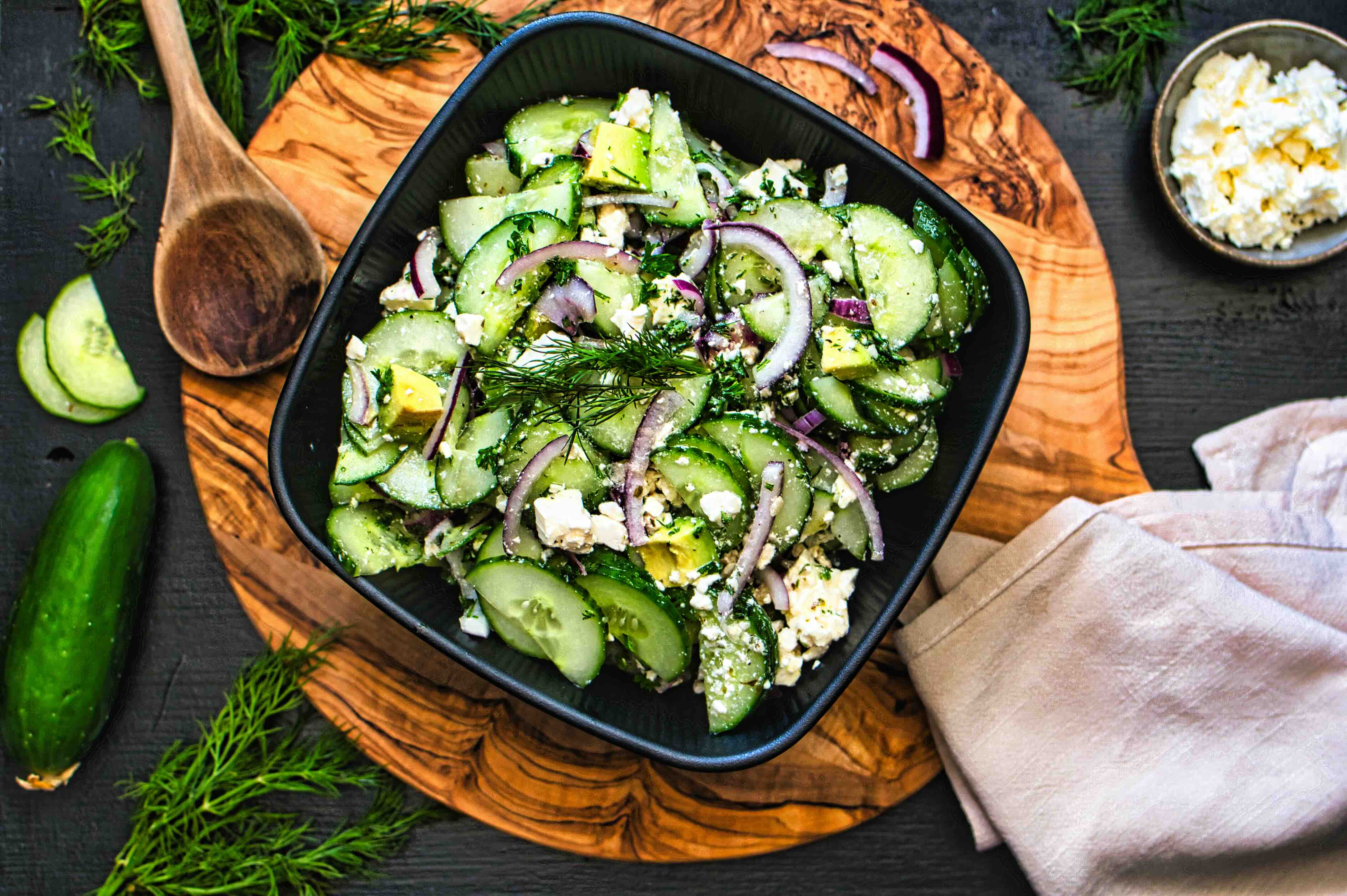 Rezept: Gurken-Feta-Salat 4.9 (35)