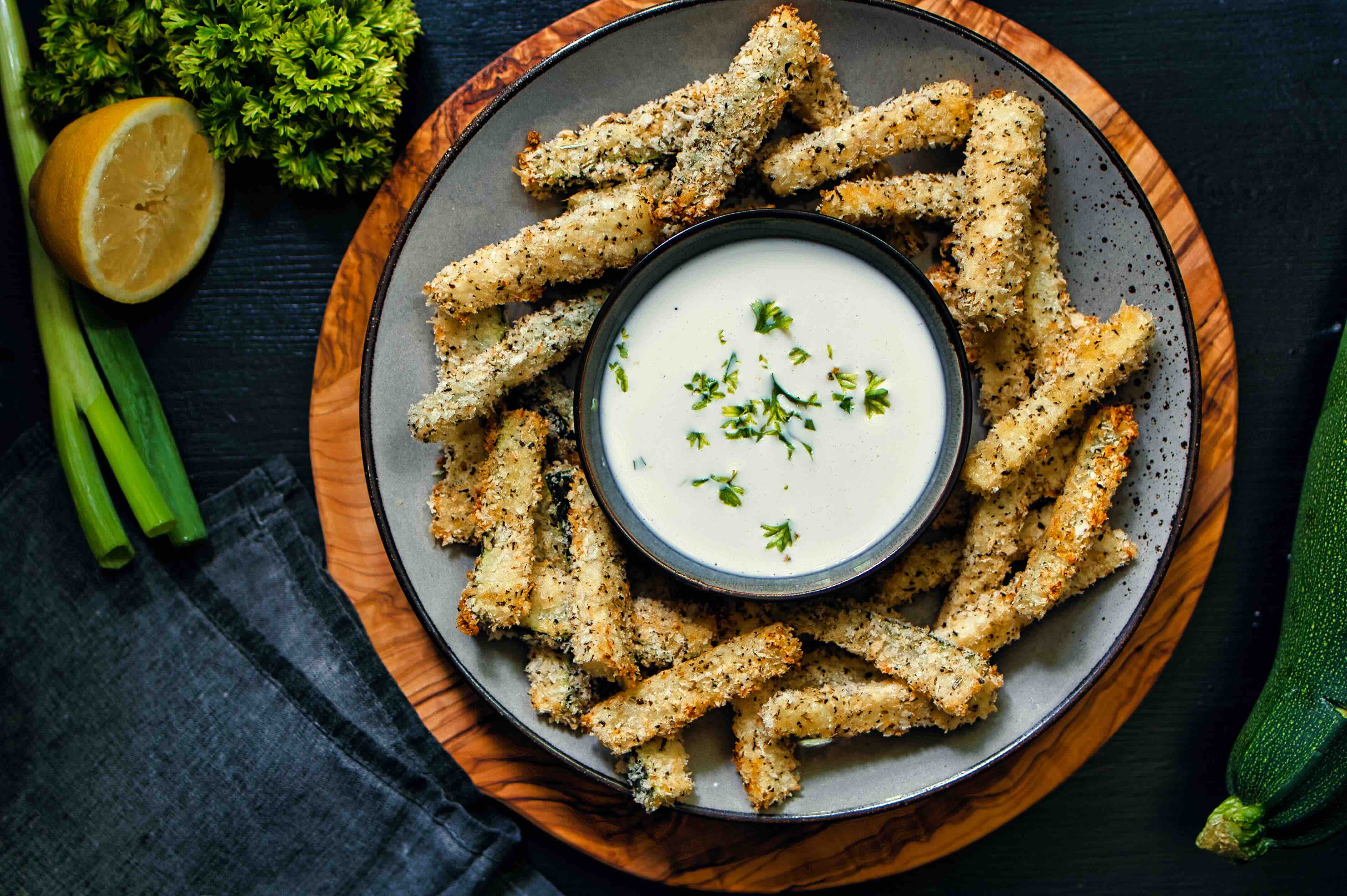 Rezept: Gebackene Zucchini-Pommes 0 (0)