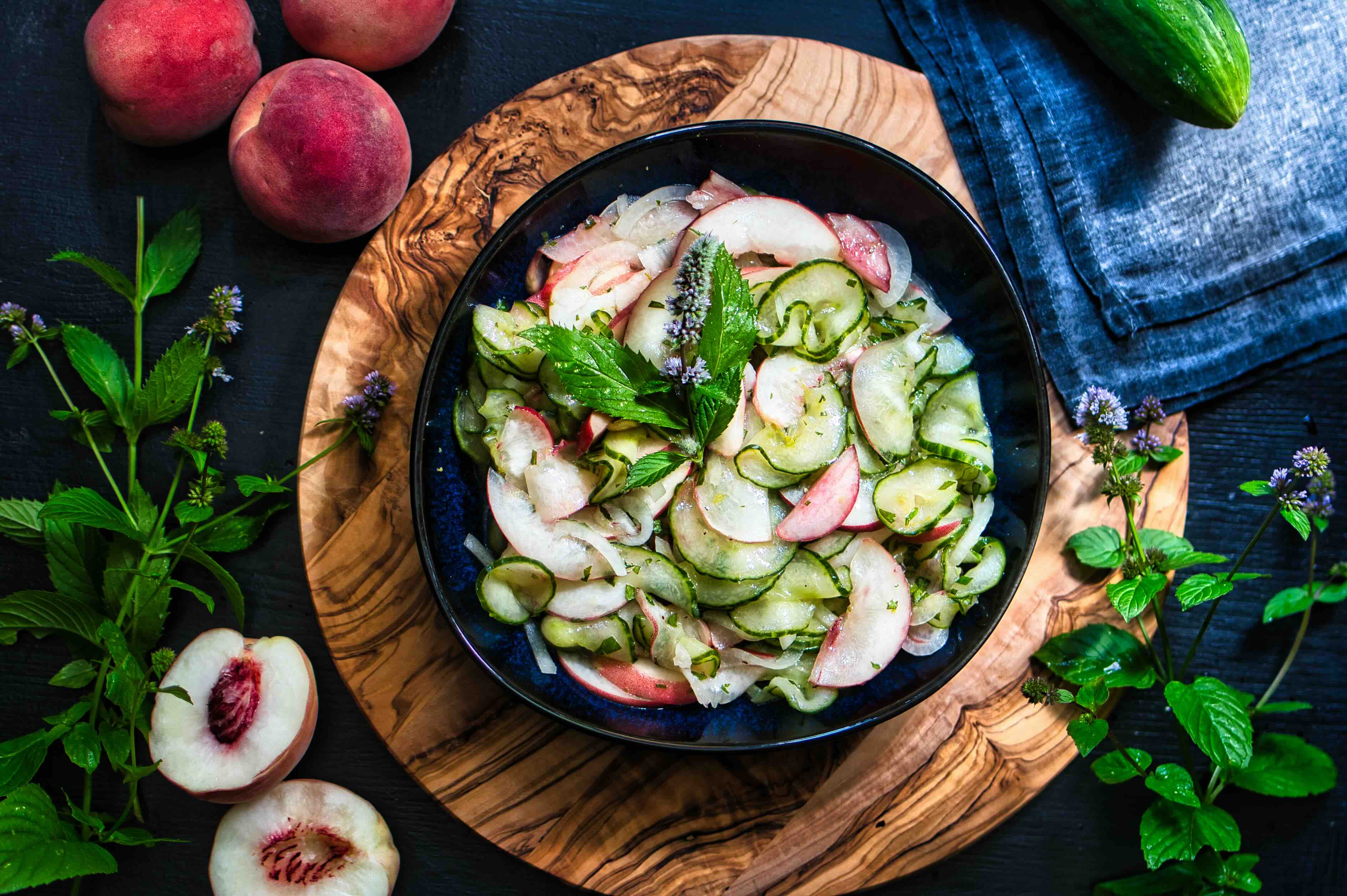 Rezept: Frischer Pfirsich-Salat 5 (1)