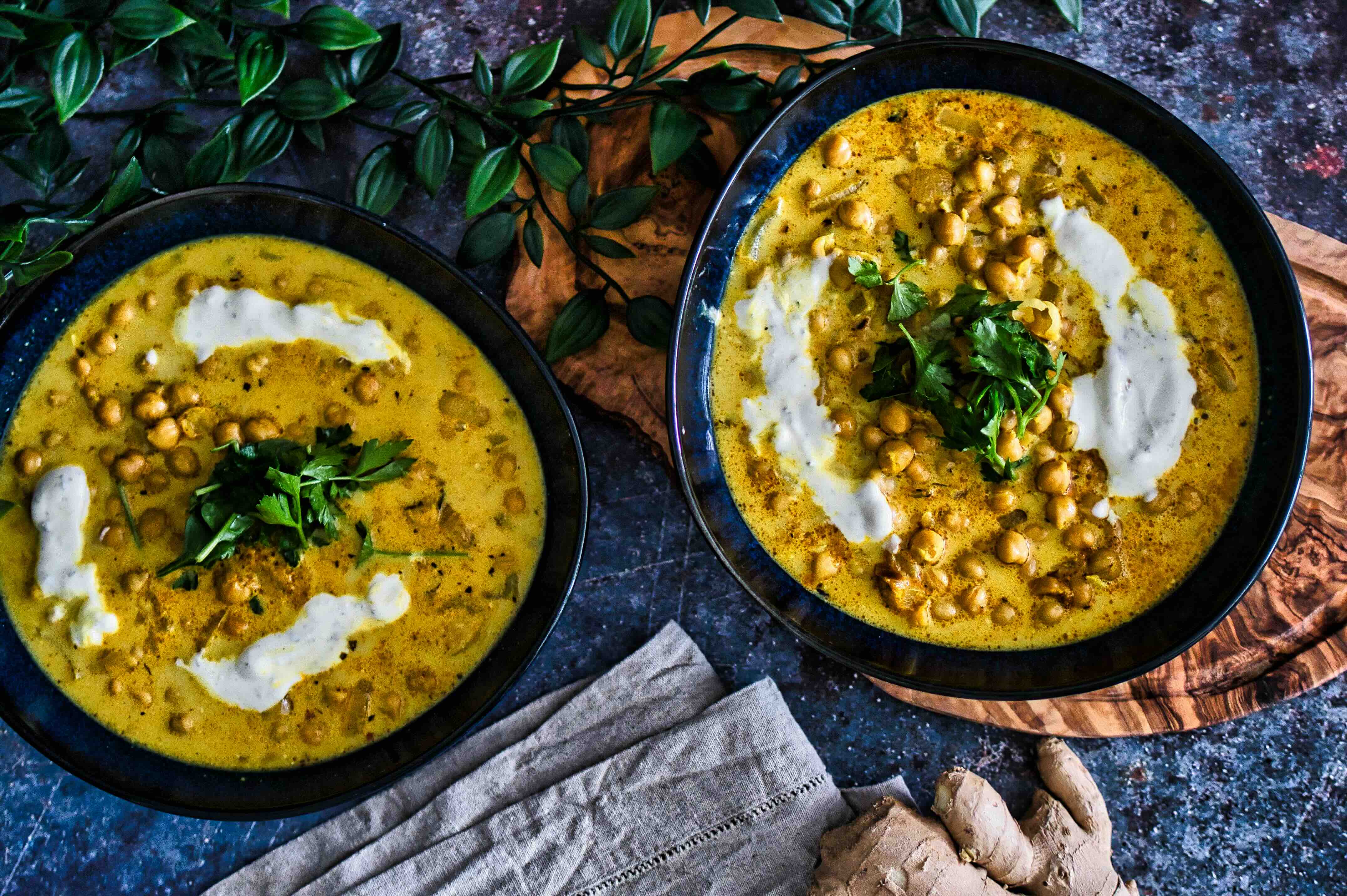 Rezept: One-Pot Curry-Kichererbsen-Suppe 4.8 (56)