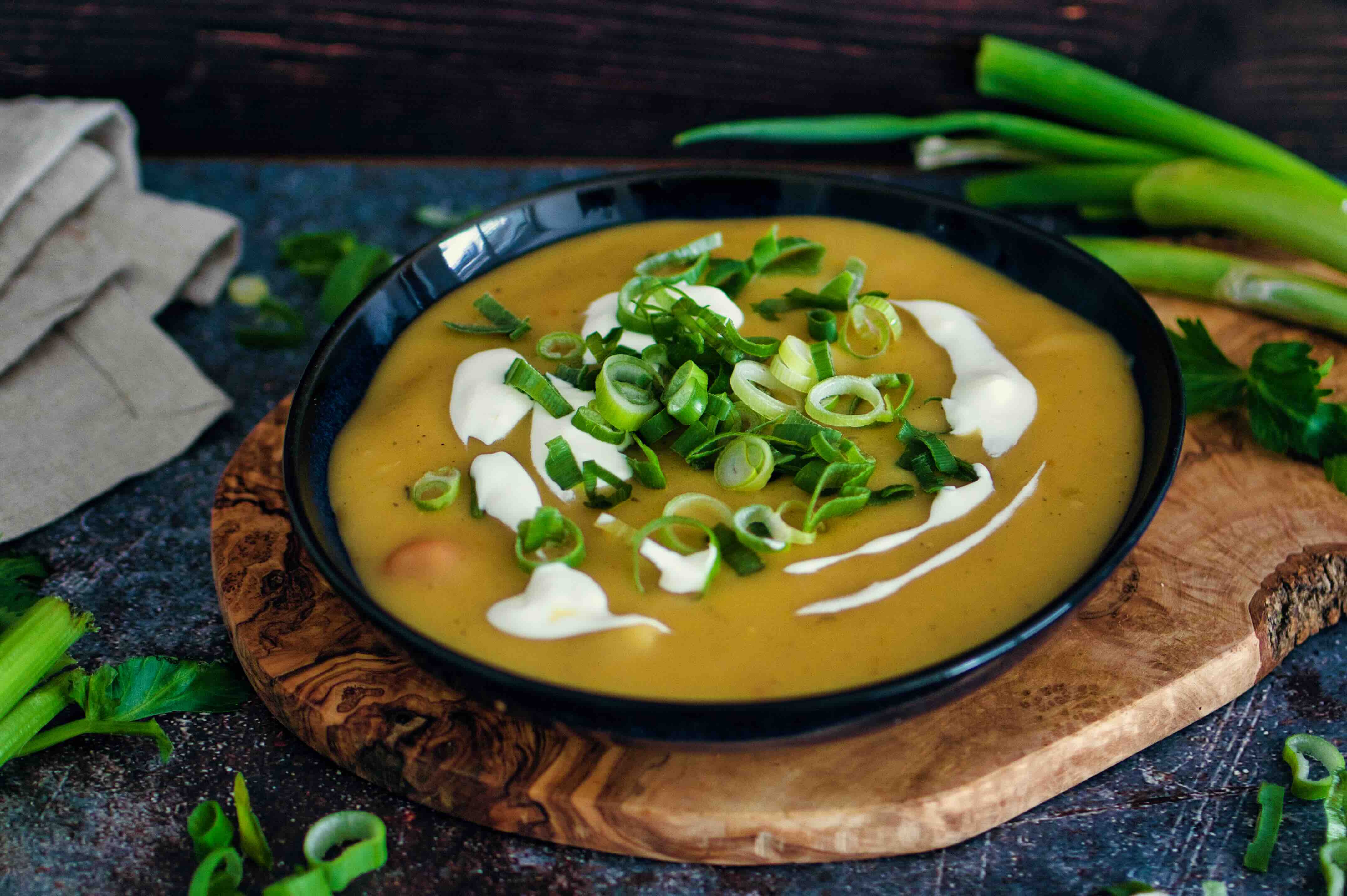 Rezept: Vegane Kartoffelsuppe 4.3 (53)