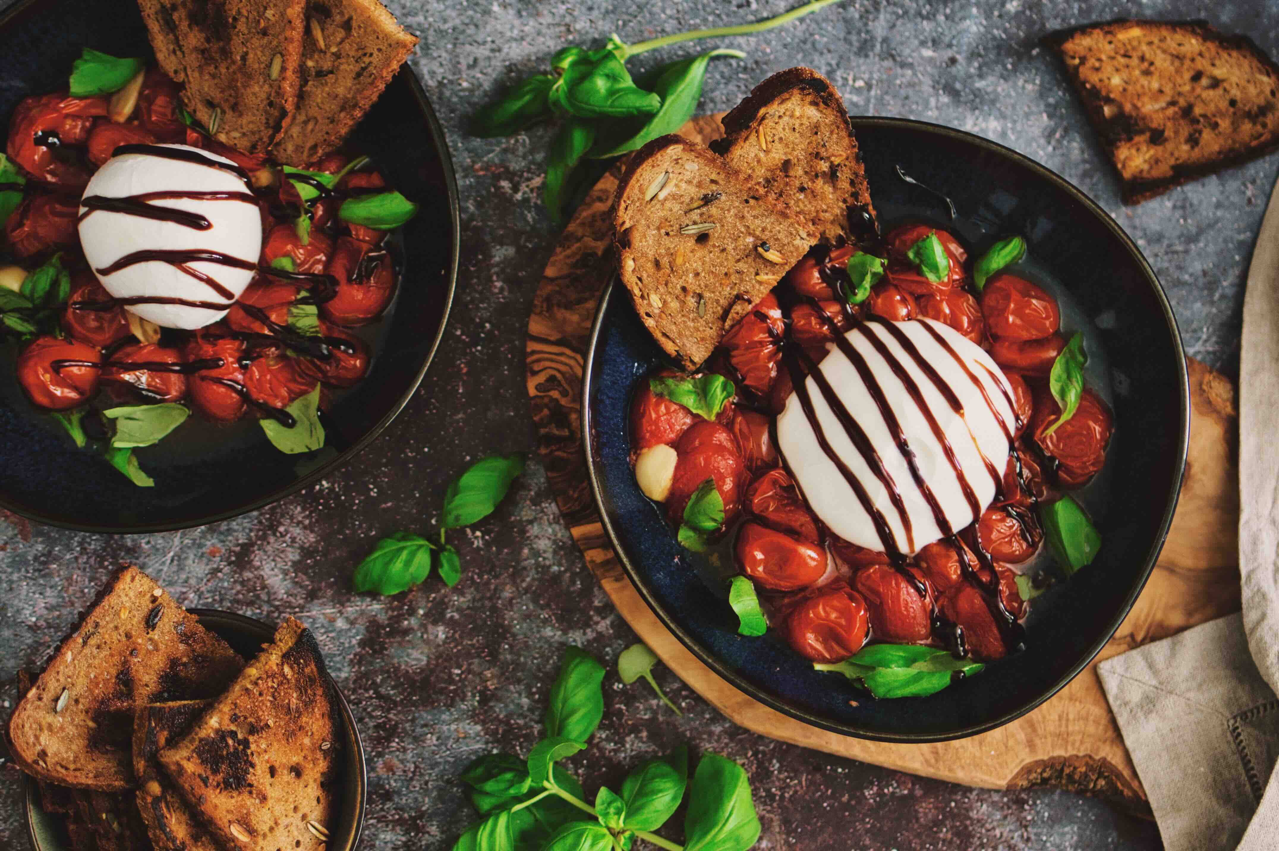 Rezept: Gebackene Burrata-Caprese 4.8 (56)