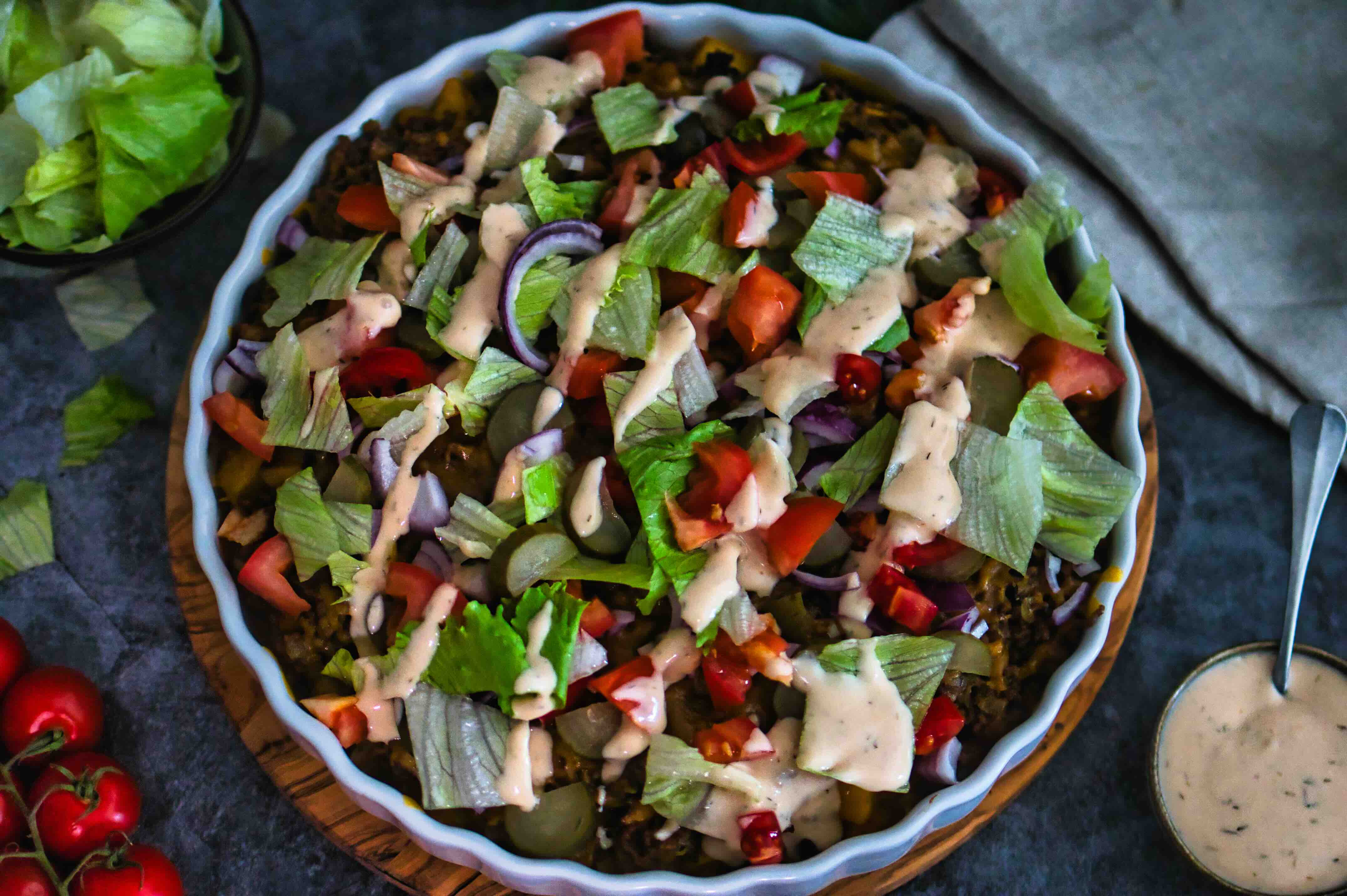 Rezept: Proteinreicher Big-Mac-Auflauf