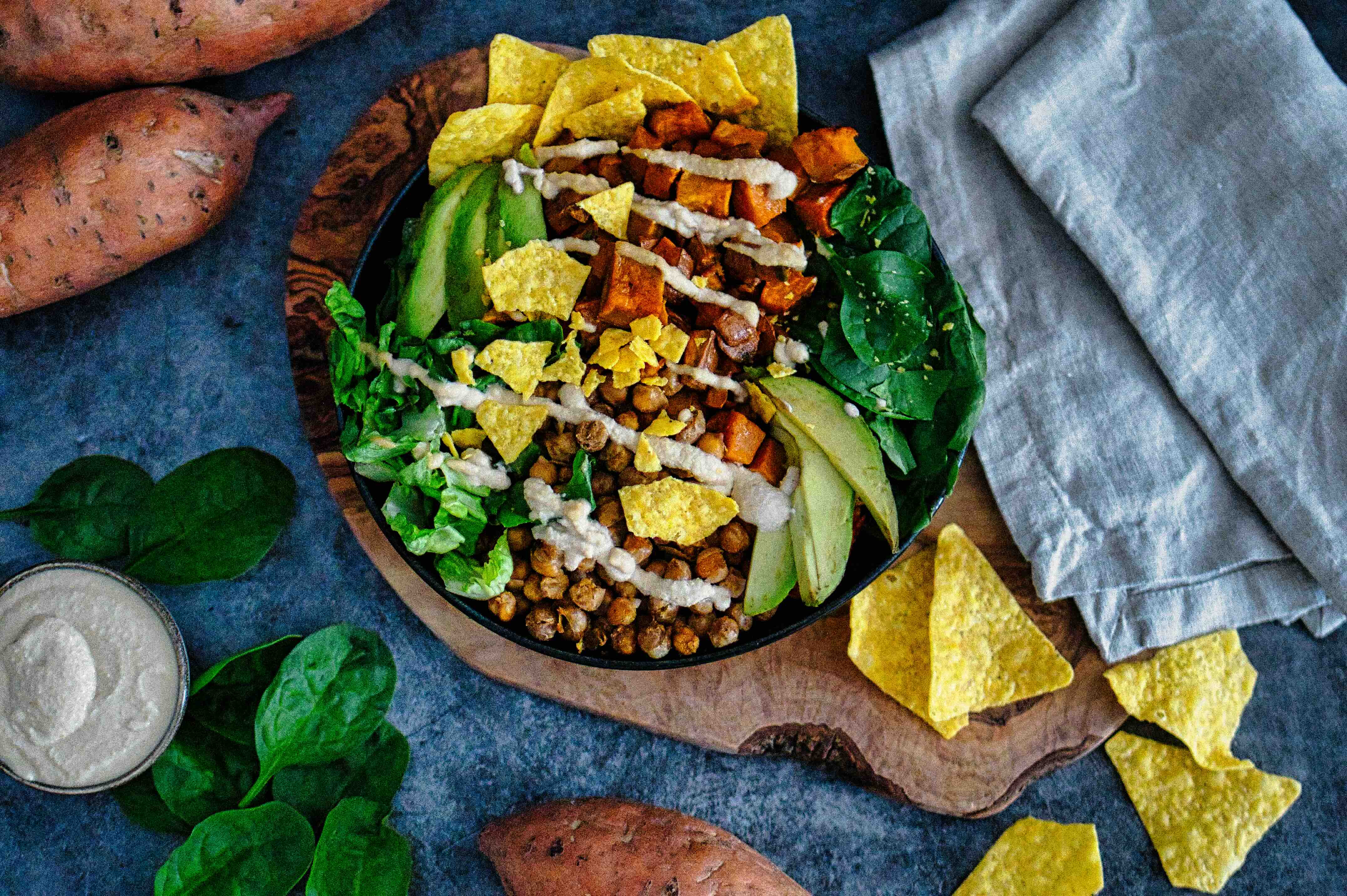 Rezept: Veganer Süßkartoffel-Taco-Salat